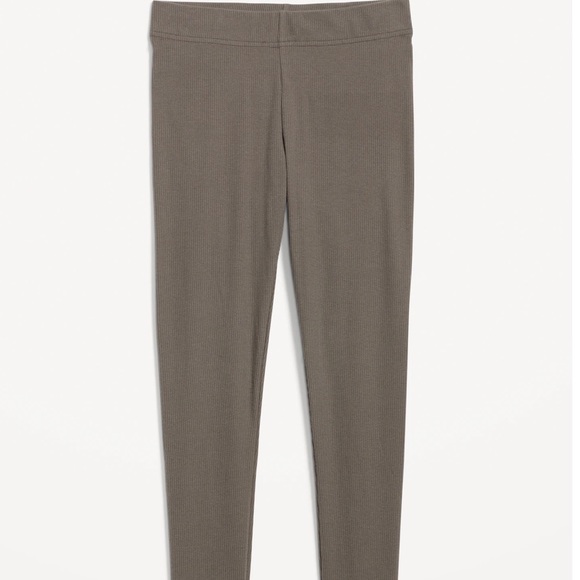 NWT OLD NAVY High-Waisted Rib-Knit Legging. Color: Temple Ston  MEDIUM - Picture 4 of 7